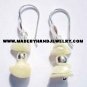 .950 Pure Silver Earrings with Nacar