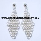 Handmade .950 Pure Silver Earrings
