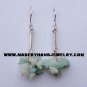 .950 Pure Silver Earrings with Light Blue Agate