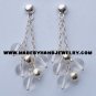 .950 Pure Silver Earrings with Crystal Quartz