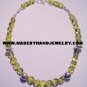 Handmade .950 Silver Necklace with Yellow Colored Murano