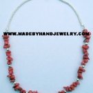 .950 Silver Necklace with Red Coral *EMAIL SIZE FOR AVAILABILITY AND PRICE*