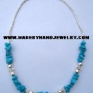 .950 Silver Necklace with Turqoise *EMAIL SIZE FOR AVAILABILITY AND PRICE*