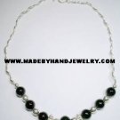 .950 Silver Necklace with Black Onyx *EMAIL SIZE FOR AVAILABILITY AND PRICE*