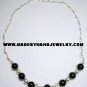 .950 Silver Necklace with Black Onyx *EMAIL SIZE FOR AVAILABILITY AND PRICE*