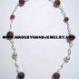 .950 Silver Necklace with Brown Agate *EMAIL SIZE FOR AVAILABILITY AND PRICE*