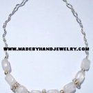 Handmade .950 Silver Necklace with Pink Quartz