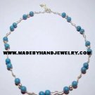 Handmade .950 Silver Necklace with REAL Turqoise