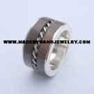 .950 Silver Ring with Wood *EMAIL SIZE FOR AVAILABILITY AND PRICE*