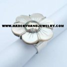 .950 Silver Ring with Nacar *EMAIL SIZE FOR AVAILABILITY AND PRICE*