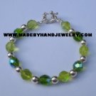 .950 Silver Bracelet with Various colored Murano *EMAIL SIZE FOR AVAILABILITY AND PRICE*