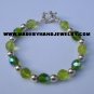 .950 Silver Bracelet with Various colored Murano *EMAIL SIZE FOR AVAILABILITY AND PRICE*