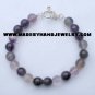 .950 Silver Bracelet with Amethyst and Flourite *EMAIL SIZE FOR AVAILABILITY AND PRICE*