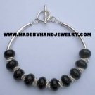 .950 Silver Bracelet with Black Onyx *EMAIL SIZE FOR AVAILABILITY AND PRICE*