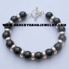 .950 Silver Bracelet with Black Onyx *EMAIL SIZE FOR AVAILABILITY AND PRICE*