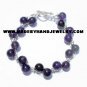 .950 Silver Bracelet with Amethyst *EMAIL SIZE FOR AVAILABILITY AND PRICE*