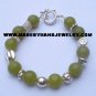 .950 Silver Bracelet with Serpentine *EMAIL SIZE FOR AVAILABILITY AND PRICE*