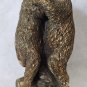 Grizzly Bears MCM Black Forest Carved Faro Statue Vtg Gold Foil Art Sculpture