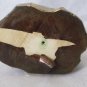 Grizzly Bears MCM Black Forest Carved Faro Statue Vtg Gold Foil Art Sculpture