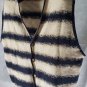 1990s Multicolor Button Sweater Vest Men XL Vtg Structure Striped Knit Cardigan