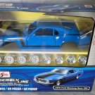 Blue 1970 Ford Mustang Boss 302 Model Kit Diecast Metal Car Maisto Assembly Line