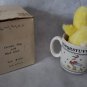 Kids MCM Ceramic Mother Goose Vintage Mug Baby First Two Handled Drinking Cup