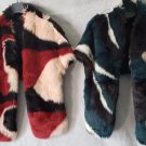 Donna Salyers Fabulous Faux Furs Shawls Multicolor Stole Glam Cape Mittens Set