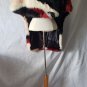 Multicolor Shawls Donna Salyers Fabulous Faux Furs Red Green Stole Glam Cape Set