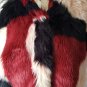 Multicolor Shawls Donna Salyers Fabulous Faux Furs Red Green Stole Glam Cape Set