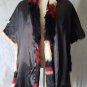 Multicolor Shawls Donna Salyers Fabulous Faux Furs Red Green Stole Glam Cape Set
