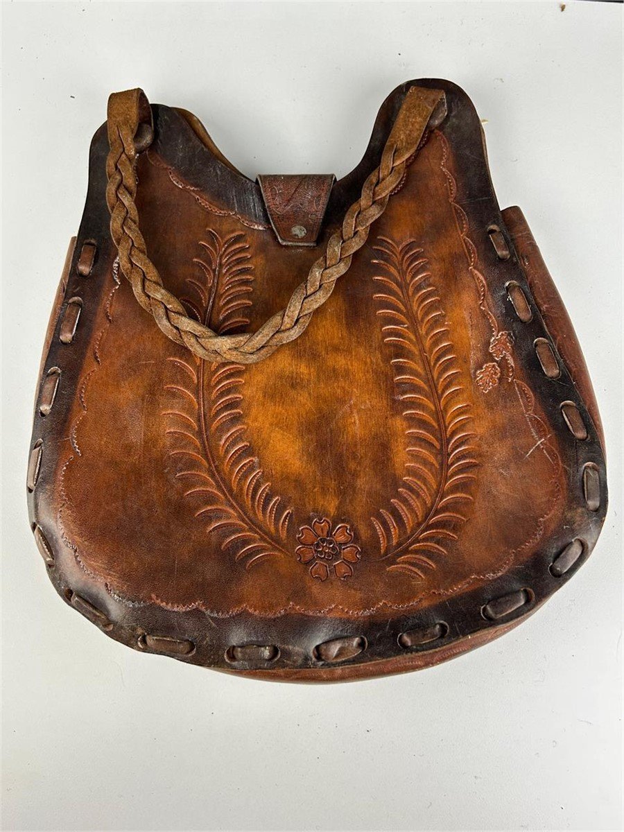 Handmade leather satchel