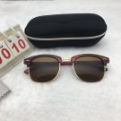 Brown Half Frame Sunglasses Free shipping 189