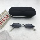 Punk Holiday Black Frame Oval Lens Sunglasses Free shipping 535