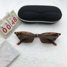 Punk Holiday Outdoor Sports Riding Brown Frame Cat Eyes Lens Sunglasses Unisex Free shipping 411