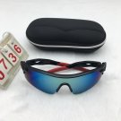 Punk Outdoor Sports Riding Futuristic Black Frame Reflective Lens Sunglasses Free shipping 694