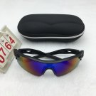 Punk Outdoor Sports Riding Futuristic Black Frame Sunglasses Free shipping 609