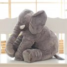 Gray_Baby Soft Plush 60CM Elephant Sleep Pillow Calm Doll Toys Sleep Bed Lumbar Seat Cushion Kids Po