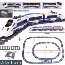 Train  21_DIY MOC City Series Train Metro Tracks Building Blocks Railroad Conveyance Kids Model Bric