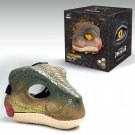 Velociraptor-Green_Jurassic Park Velociraptor Dino Mask with Sounds Hard Plastic Halloween Cosplay D