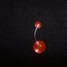UV Glow Belly Ring Solid Pink UV GLOW  ** FREE SHIP**