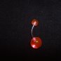UV Glow Belly Ring Solid Pink UV GLOW  ** FREE SHIP**