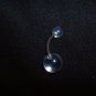 Clear UV Belly Ring 14G Curve  *FREE SHIP*