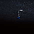 20G Nose Scre Light Blue Gem Swarovski Crystal *FREE SHIP*