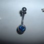 Swarovski Crystal Belly Ring Saphire Colored Gem *FREE SHIP*