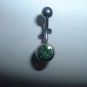 Swarovski Crystal Belly Ring 14G Light Green Gem *FREE SHIP*