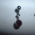 Swarovski Crystal Belly Ring 14G Ruby Color *FREE SHIP*