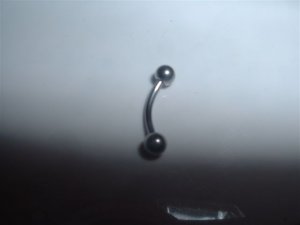 Surgical Steel Eyebrow Ring 18G Curve