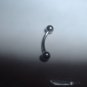 Surgical Steel Eyebrow Ring 18G Curve