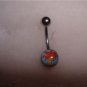 Logo Belly Navel Ring Side Show Bob 14G Steel Bar *New* FREE SHIP