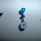 Acrylic Logo Belly Ring "No Parking" 14G New